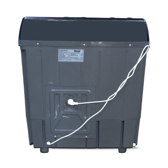 Image sur Machine à laver semi‑automatique Oscar OSC‑TTB‑XP14 – 14 kg – Classe A++ – Essorage 7,5 kg – Sélecteur d’eau automatique – Anti‑déséquilibre électronique – Garantie 6 mois