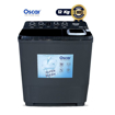 Image sur Machine à laver semi-auto Oscar OSC‑TTB‑XP12 – 12 kg – Lavage et essorage séparés – 340 W lavage + 135 W essorage – Noir – Garantie 6 mois