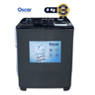 Image sur Machine à laver semi‑automatique Oscar OSC‑TTB‑XP8 – 8 kg – 370 W lavage + 135 W essorage – Pression eau 0,6 MPa – Noir – Garantie 6 mois