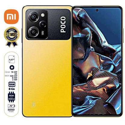 Image de Xiaomi Poco X5 Pro 5G - 6.67" - 256 Go - 8Go RAM - 2 Nano SIM - 108MP+8MP+2MP/16MP - 5000mAh - Garantie 12 Mois