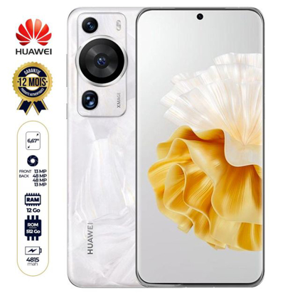 Agrandir l'image de Huawei P60 Pro - 512 Go/12Go RAM - 6.67" - Dual Nano SIM - 48MP + 48MP + 13MP/13MP - Empreinte Digitale - 4815 mAh - Garantie 12 mois Image de Huawei P60 Pro - 512 Go/12Go RAM - 6.67" - Dual Nano SIM - 48MP + 48MP + 13MP/13MP - Empreinte Digitale - 4815 mAh - Garantie 12 mois