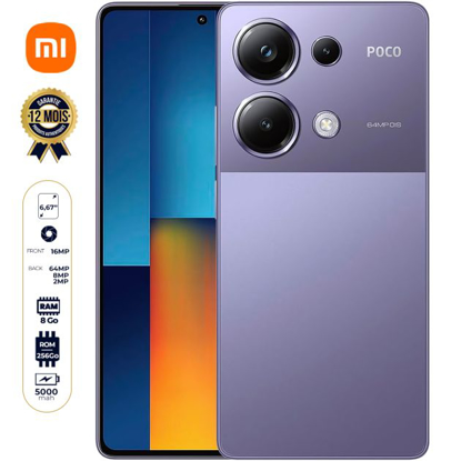 Image de Xiaomi Poco M6 Pro - 256 Go - 8Go RAM - 6.67" - Dual Nano SIM - 64 MP + 8 MP + 2 MP/16MP - 5000mAh - Version Globale - Garantie 12 mois