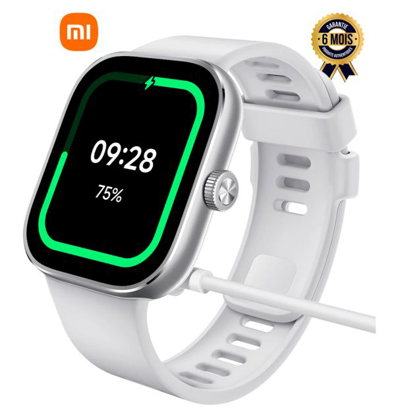 Agrandir l'image de Montre connectée - Xiaomi redmi watch 4 - Ecran Amoled ultra large 1,97" - Appels bluetooth - Jusqu'à 20 jours d'autonomie - Pus de 200 cadrans de la montre - Suivi de la fréquence cardiaque - + de 150 modes sport Image de Montre connectée - Xiaomi redmi watch 4 - Ecran Amoled ultra large 1,97" - Appels bluetooth - Jusqu'à 20 jours d'autonomie - Pus de 200 cadrans de la montre - Suivi de la fréquence cardiaque - + de 150 modes sport