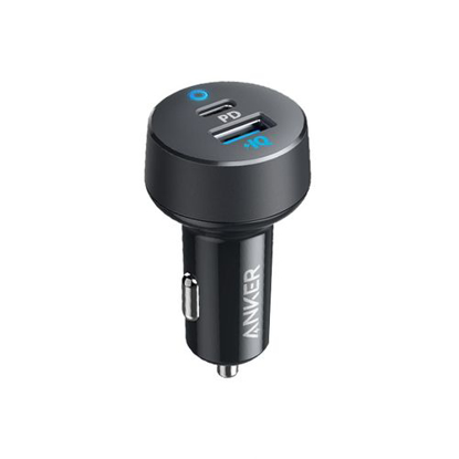 Agrandir l'image de Chargeur Auto Anker PowerDrive PD+ 2 35 W - Noir/Gris - Garantie 3 Mois Image de Chargeur Auto Anker PowerDrive PD+ 2 35 W - Noir/Gris - Garantie 3 Mois