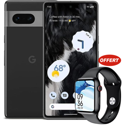 Image de Packs Google Pixel 7A 5G - 128 Go/8 Go RAM - 6,1"  - 64MP+13MP /13MP - 4385 mAh ( Occasion ) + Montre connectée