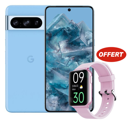 Image de Packs Google Pixel 8 Pro 5G - 256 Go/12Go - 6.7" - 50MP+48MP+48MP/10.8MP -5050 mAh + Smart watch OSW - 16P ROSE