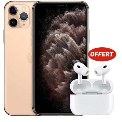 Agrandir l'image de Apple iPhone 11 Pro Max - 256GB ROM - 4GB RAM - 12+12+12MP - 3969mAh + Ecouteur Bluetooth Apple Image de Apple iPhone 11 Pro Max - 256GB ROM - 4GB RAM - 12+12+12MP - 3969mAh + Ecouteur Bluetooth Apple