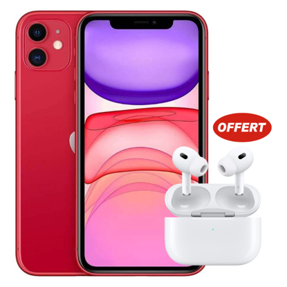 Agrandir l'image de Apple iPhone 11 - 128GB ROM - 4GB RAM - 12+12MP - 3110mAh + ecouteur Bluetooth - Garantie 3 Mois Image de Apple iPhone 11 - 128GB ROM - 4GB RAM - 12+12MP - 3110mAh + ecouteur Bluetooth - Garantie 3 Mois