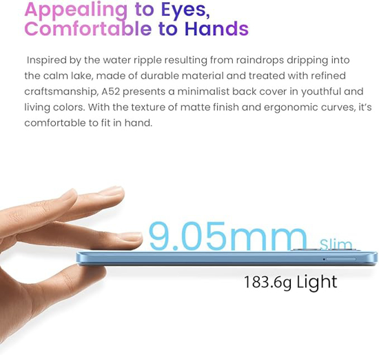 Image sur ZTE Blackview A52 - 64GB ROM - 2+1GB RAM - 2SIM - 13+2MP - 5180mAh + Montre connecté et ecouteur -Garantie 12 Mois