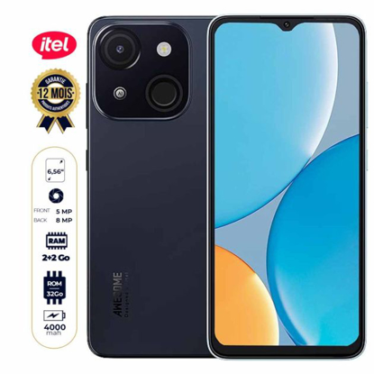 Agrandir l'image de Smartphone itel A50C 4G - 32 Go - 2 + 2 Go RAM extensible - 6,56'' - 8 MP/5 MP - 4000 mAh - Garantie 12 mois Image de Smartphone itel A50C 4G - 32 Go - 2 + 2 Go RAM extensible - 6,56'' - 8 MP/5 MP - 4000 mAh - Garantie 12 mois