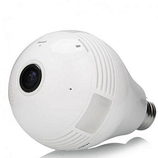 Image sur Packs Caméra Ampoule Espion- 360° - Blanc + Une carte SD SANDISK 32G
