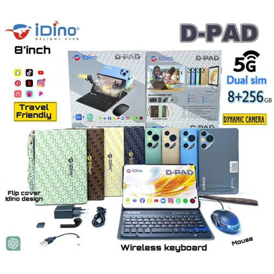 Image sur Tablette IDINO – D Pad ( 6 / 256 GB ) 5G -8.0″+Carte SD sandisk 32G - 3 mois de garantie