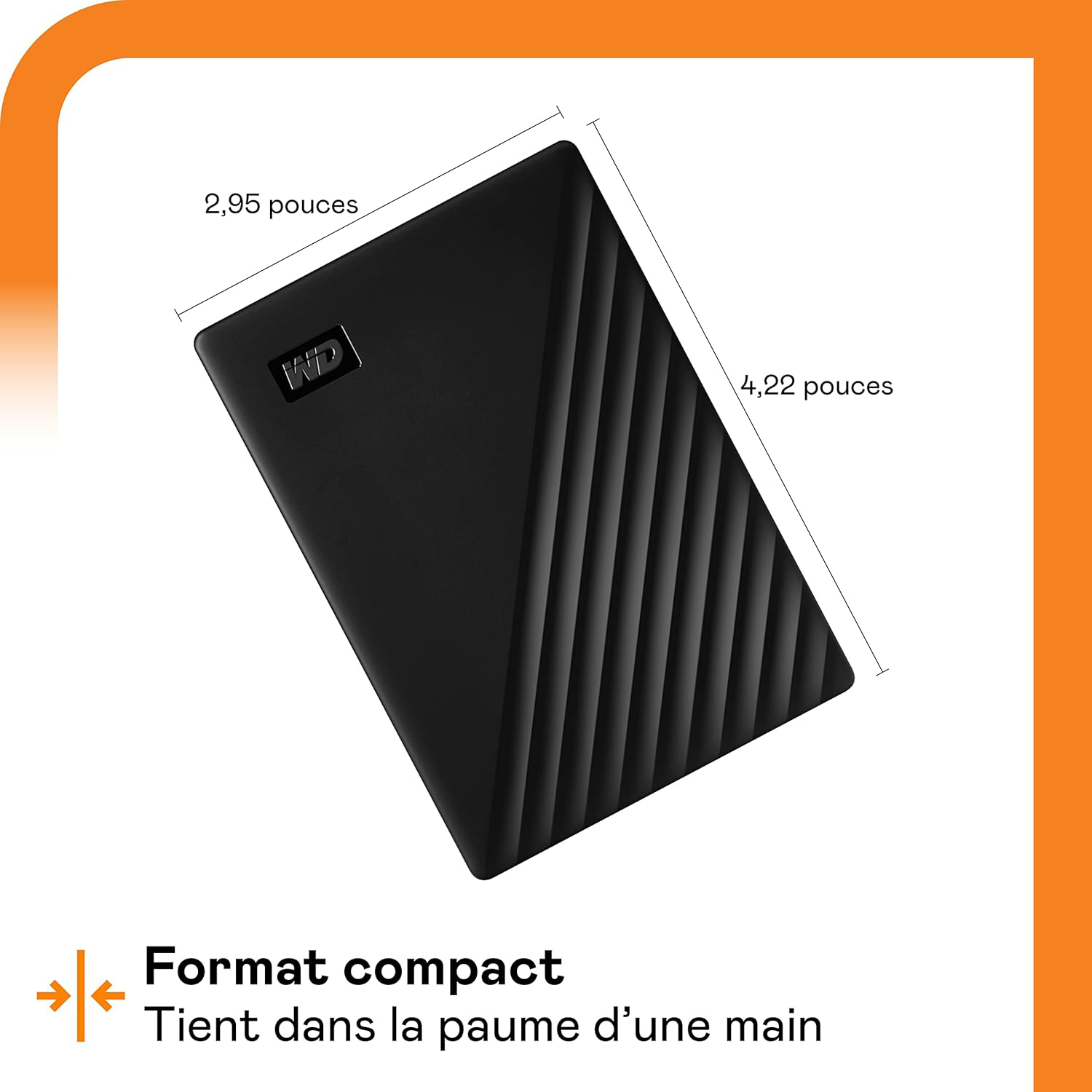 Disque dur externe WD My Passport HDD 4To- compatibilité avec PC, Xbox ...