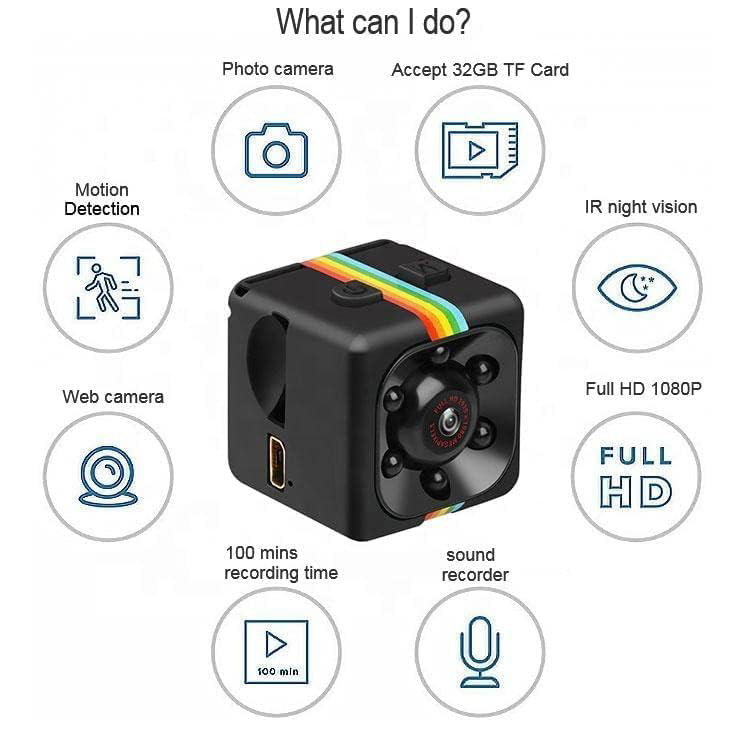 Mini caméra espion cachée Portable avec enregistrement audio et vidéo ...