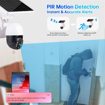 Image sur Caméras de Surveillance Extérieures Carte Sim Caméra Support 12000mah