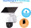Image sur Caméras de Surveillance Extérieures Carte Sim Caméra Support 12000mah