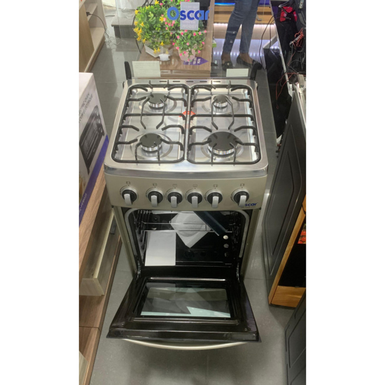 Image sur Cuisinière automatique Oscar 50x50 - 4 foyers couleur champage Garantie 06 mois
