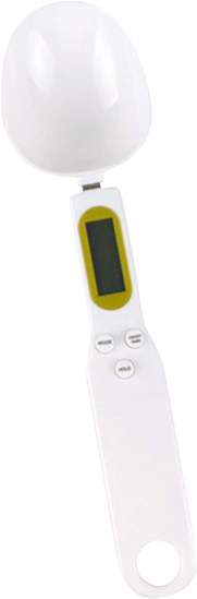 Image sur Balance De Cuillère De Mesure électronique, Outil De Balance De Pesage LCD Affichage Numérique échelle De Cuillère Portable 500g / 0.1g pour Ustensiles De Cuisine Blanc