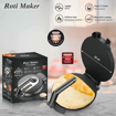 Image sur Crêpière électrique de cuisine FLEAGE, 1400 W, antiadhésive, pour chapati et tortilla, presse à tortilla de 25 cm, avec indicateur LED