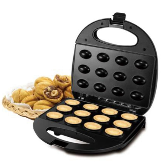 Image sur Gaufrier Électrique à 12 Trous pour Gâteau, Brochure, Assiettes à Noix, Appareils de Cuisine, Machine à Petit Déjeuner, Poêle en Fer Antiadhésif, 750W