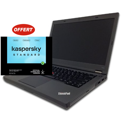 Agrandir l'image de Packs Lenovo Thinkpad T450P 15.6" - Intel Core i5-4300M 2.3GHz, 8GB / 500GB ROM ( Reconditionné ) +  Antivirus Kaspersky Standard - 2 Postes Image de Packs Lenovo Thinkpad T450P 15.6" - Intel Core i5-4300M 2.3GHz, 8GB / 500GB ROM ( Reconditionné ) +  Antivirus Kaspersky Standard - 2 Postes