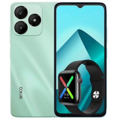 Image de Packs Smartphone Wiko T20 - 128 Go - 4Go RAM - 6.56" - 8MP/5MP - 5000 mAh - Dual Nano SIM - Garantie 12 Mois + Montre connecté a plusieurs bracelets