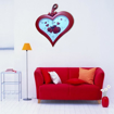 Image sur Horloge murale love platique -1piece - Rose/marron/Gris - 1mois