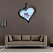Image sur Horloge murale love platique -1piece - Rose/marron/Gris - 1mois