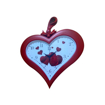 Image sur Horloge murale love platique -1piece - Rose/marron/Gris - 1mois