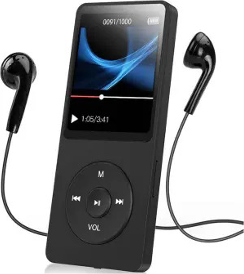 Image sur Lecteur MP3 MP4 avec Bluetooth 5.0, écran LCD 1,77 pouces, lecteur de musique numérique HiFi sans perte, support radio FM, enregistreur, ebook, haut-parleur HD, sport, et autres)