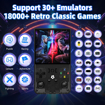 Image sur Console de jeux rétro portable R36 Max, 64 Go, plus de 18 000 jeux, batterie rechargeable 4 000 mAh, compatible avec plus de 30 simulateurs, système Linux, écran IPS 4 pouces