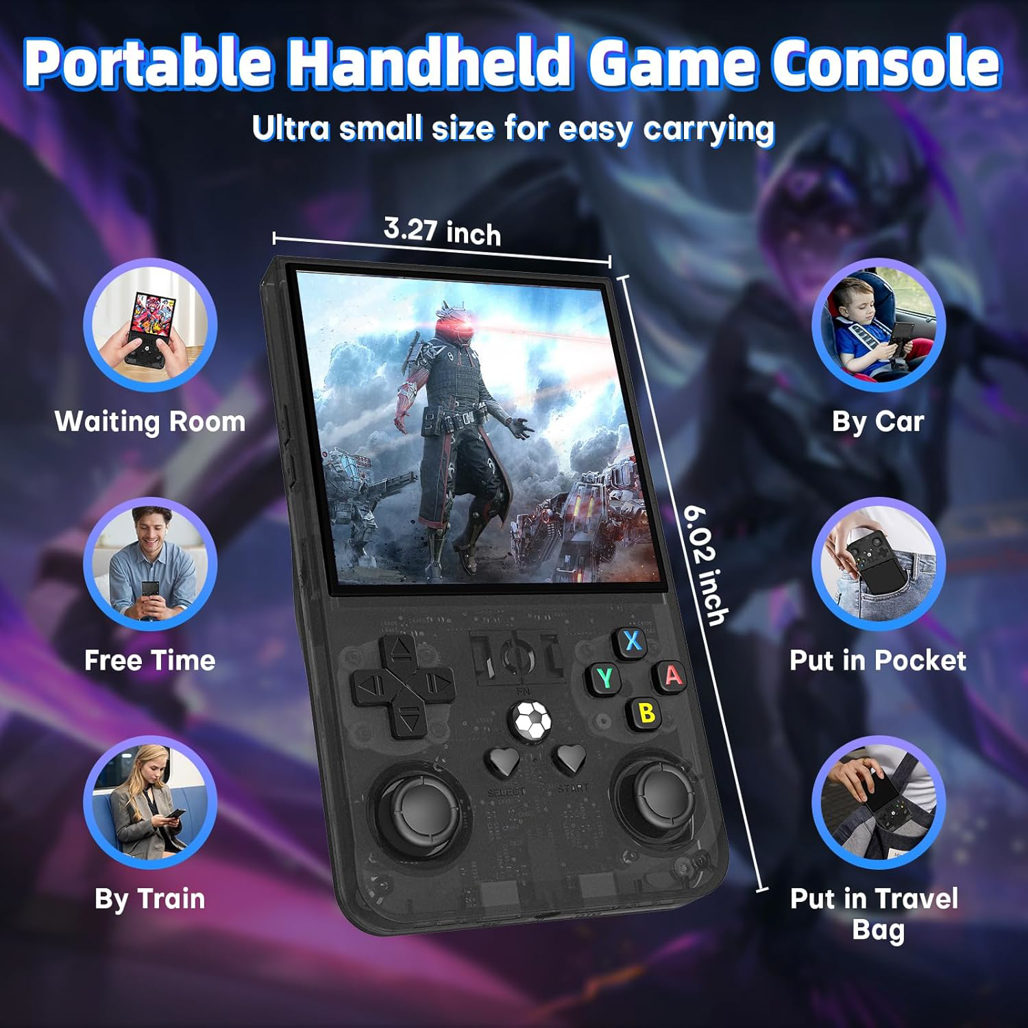 Console de jeux rétro portable R36 Max, 64 Go, plus de 18 000 jeux ...