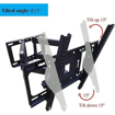 Image sur Support mural TV pivotant réglable inclinable pour TV LED à écran plat de 26 à 55 pouces 50 KG