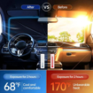 Image sur Pare-soleil pliable pour pare-brise de voiture, protection UV, isolation thermique, pour pare-brise de voiture, camion, voiture (grand modèle)