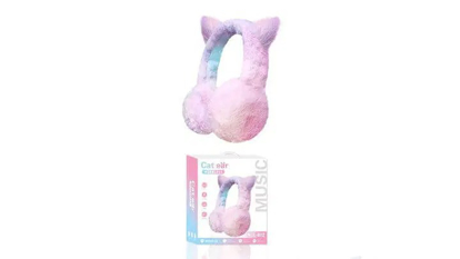 Image de Nouveau casque en peluche d’oreille de dessin animé MSL-812 casque supra-auriculaire casque sans fil écouteur bluetooth