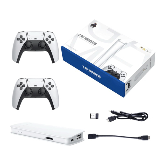 Image sur Console de jeux vidéo sans fil 2,4 GHz PRO 3D 4K Ultra HD Stick Double Rocker avec plus de 20 000 jeux