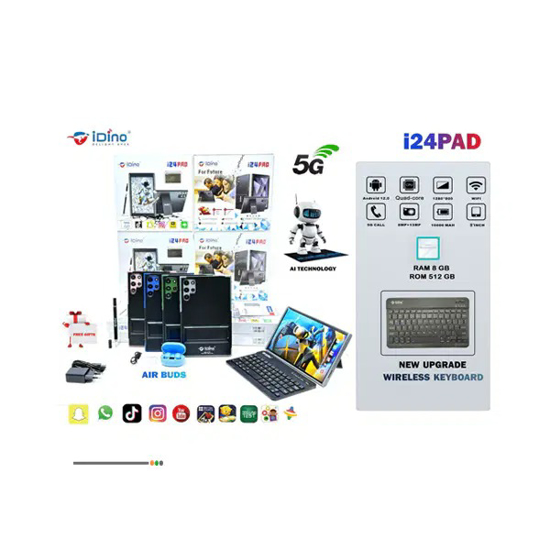 Image sur Tablette enfant Idino I24PAD – 512+8Go – Sim – 8” – 03 mois