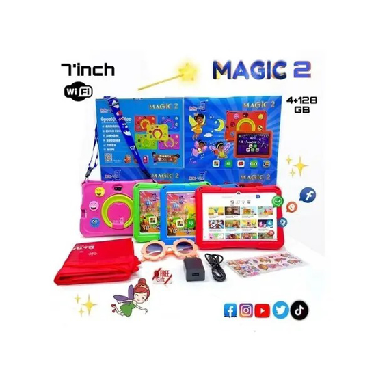 Image sur Tablette Educative Bebe Tab Magic 2 – 7″ -256/6Go – 3000mah – 03 mois De Garantie