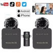 Image sur Microphone Lavalier Professionel sans Fil TX F15-2, -40 dB, pour les Live show, interview, vlogs, vidéos courtes