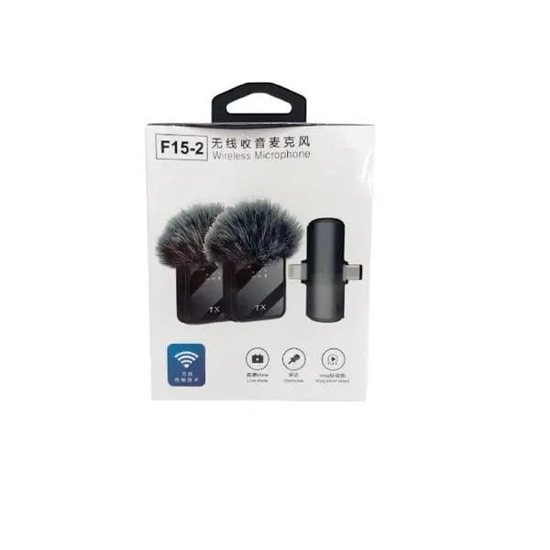 Image sur Microphone Lavalier Professionel sans Fil TX F15-2, -40 dB, pour les Live show, interview, vlogs, vidéos courtes