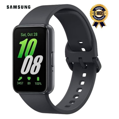 Image de Montre connectée - Samsung Galaxy Fit 3 - 1.6" - 5ATM - Surveillance de santé - IP68 - Plus de 100 modes d'entraînement - Bluetooth V5.3 - Notifications instantanées (Livrée entre 03 et 05 jours)