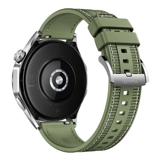 Image sur Montre intelligente - HUAWEI Watch GT4 - 46 mm - Batterie jusqu'à 14 jours - Positionnement GNSS double bande à cinq systèmes - Analyse des arythmies par ondes de pouls - Surveillance de la santé 24h/24 et 7j/7 - Compatible avec Android et iOS - Vert