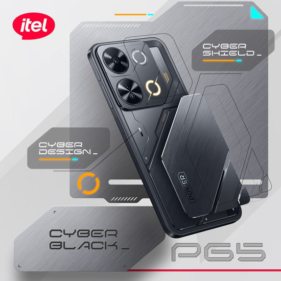 Image sur itel P65 - Ecran 6.6'' HD - 128 Go/4Go Ram + 4Go extensible - 13MP+IA /8MP - 5000mAh ( 30 Go de Datas MTN + appels MTN offerts ) - 12 Mois de garantie.