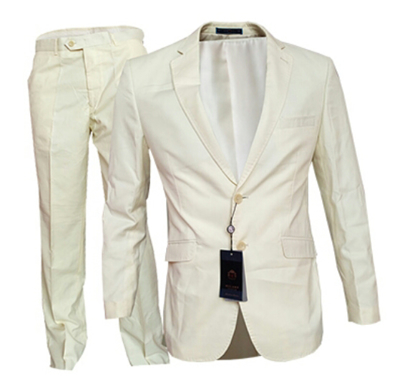 Agrandir l'image de Costume Homme - 2 Pièces - 2 Boutons - Beige Image de Costume Homme - 2 Pièces - 2 Boutons - Beige
