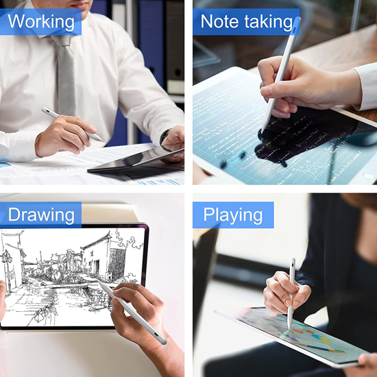 Image sur Stylet pour écrans tactiles Pencil, Stylet avec Pointe Crayon à écran Tactile Compatible avec iPad Pro/iPad / iPhone/Samsung iOS Tablette