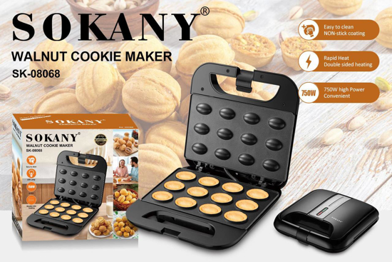 Image sur Machine à gâteaux (cookies) SOKANY SK-08068 – 750W – 12 pièces – Revêtement antiadhésif – Compacte – Garantie 3 mois