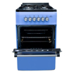 Image sur Cuisinière à gaz EUROLUX F5S40G2 – 4 foyers – 50 × 55 cm – Allumage manuel – Four haut/bas – Inox– Garantie 6 mois