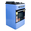 Image sur Cuisinière à gaz EUROLUX F5S40G2 – 4 foyers – 50 × 55 cm – Allumage manuel – Four haut/bas – Inox– Garantie 6 mois