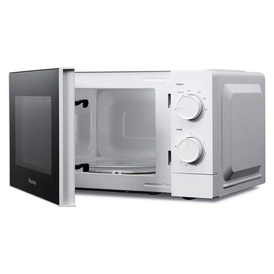 Image sur Micro-ondes Hisense H20AUWS – 20 L – 700 W – 11 niveaux – 6 menus automatiques – Garantie 6 mois