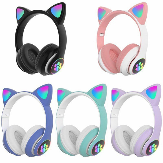 Image sur casque bluetooth sans fil avec port carte sd best for childrens